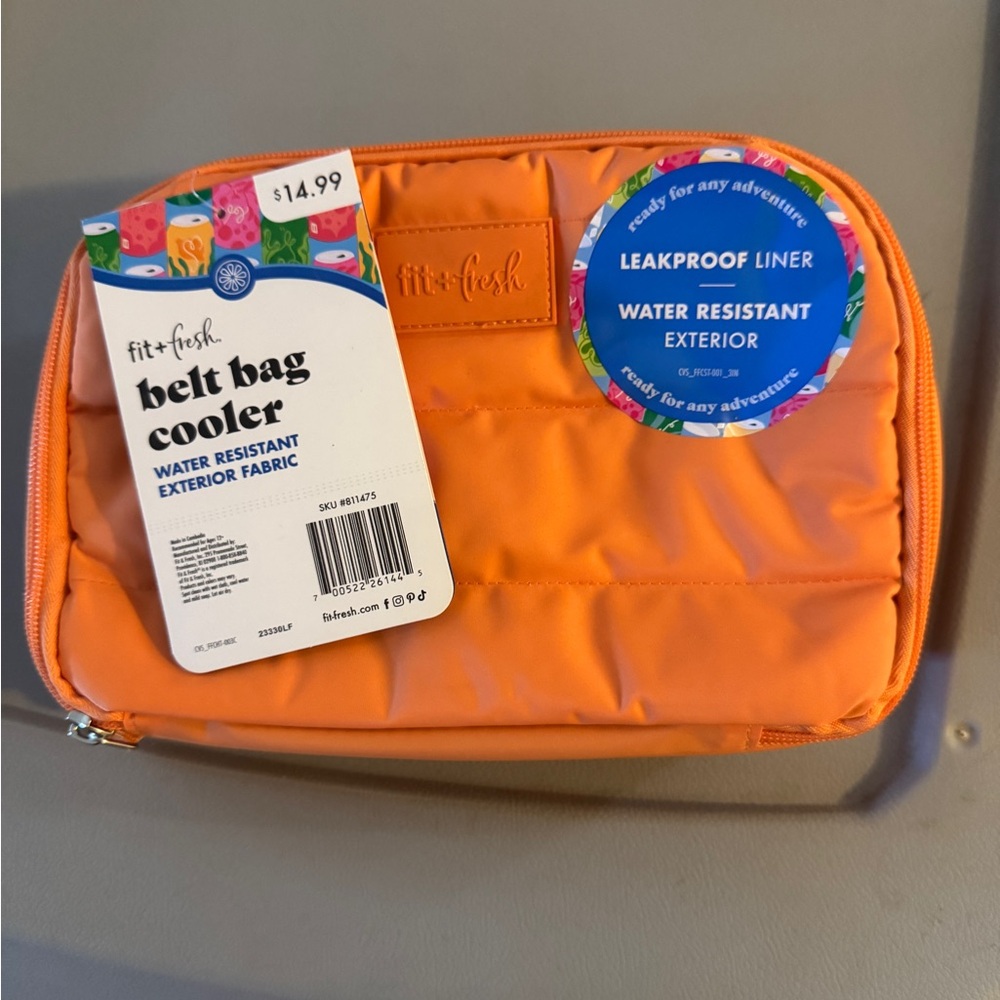 NWT Orange Belt Bag Cooler
